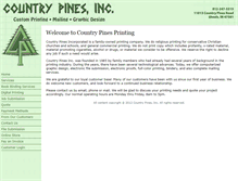 Tablet Screenshot of countrypinesprinting.com